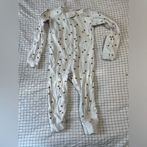 18-24 month Orange print baby footless pajamas by Quincy Mae